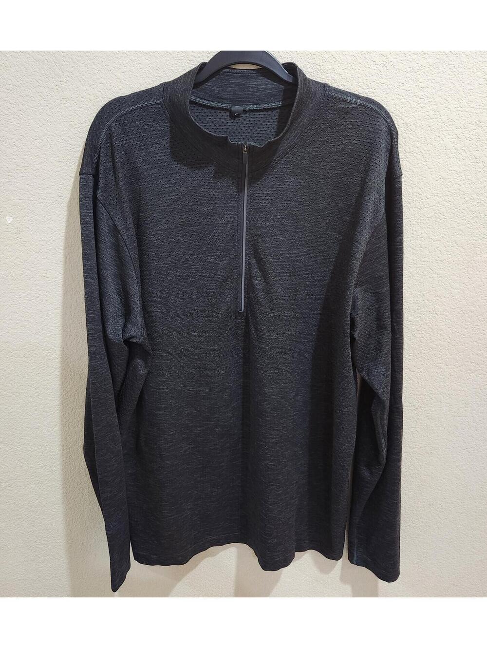 Lululemon Metal Vent Tech 1/4 Zip 2.0 Pullover Mens XXL Charcoal Grey Heather